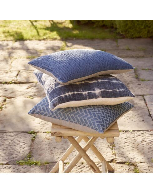 Blaues Kissen Denis - 60x60 cm