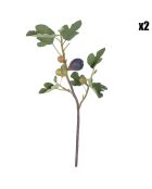 2 Branches artificielles Fig bordeaux - 74 cm