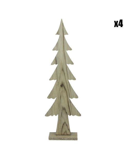 Sapin de Noël à poser Craft marron - 15x6x49 cm