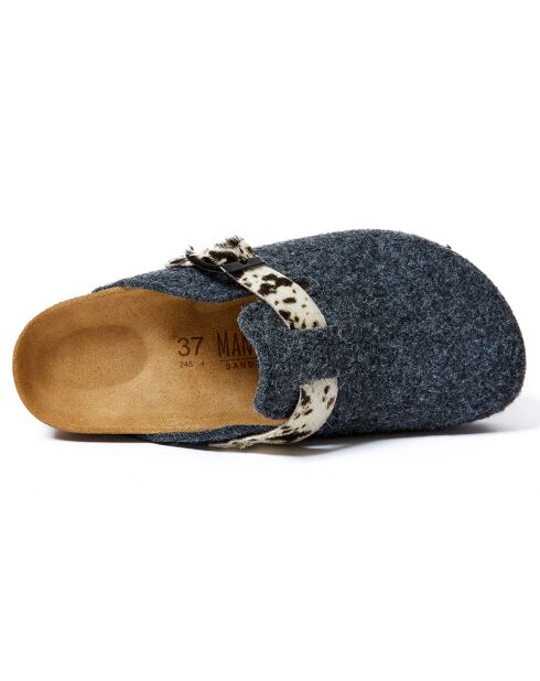 Chaussons en Feutrine Ester bleus
