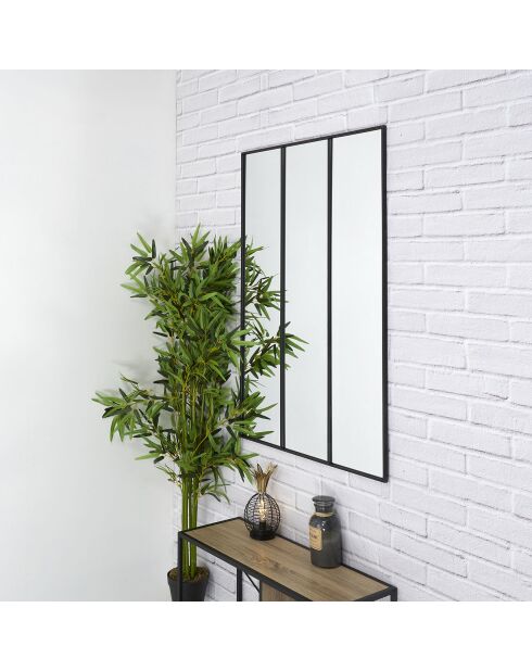 Miroir Atelier XXL noir - 87x126 cm