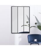 Miroir Atelier XXL noir - 87x126 cm