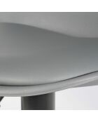 2 Tabourets de bar Isak gris - 38x41.5x104 cm