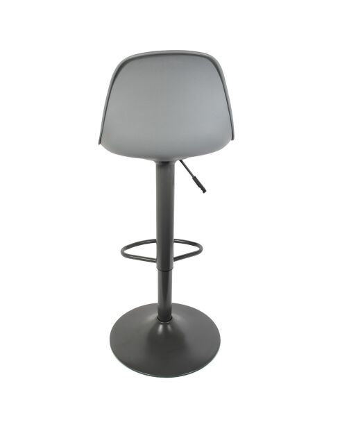 2 Tabourets de bar Isak gris - 38x41.5x104 cm