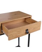 Console bois et métal Abbott naturel/noir - 100x35x80.5 cm