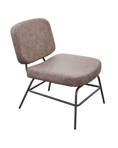 Fauteuil Détroit gris - 59x70.5x74.5 cm