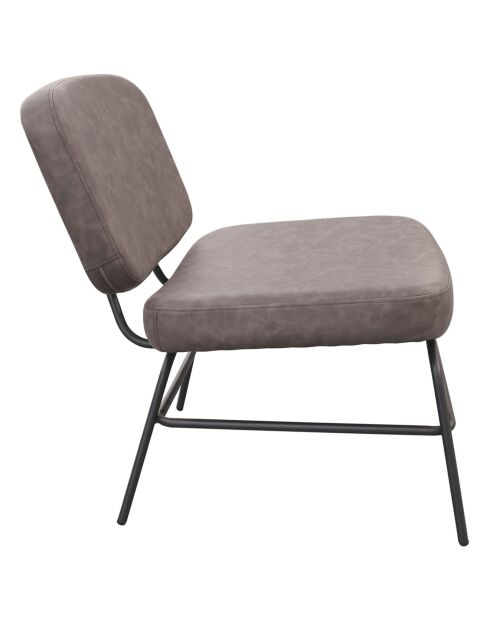 Fauteuil Détroit gris - 59x70.5x74.5 cm