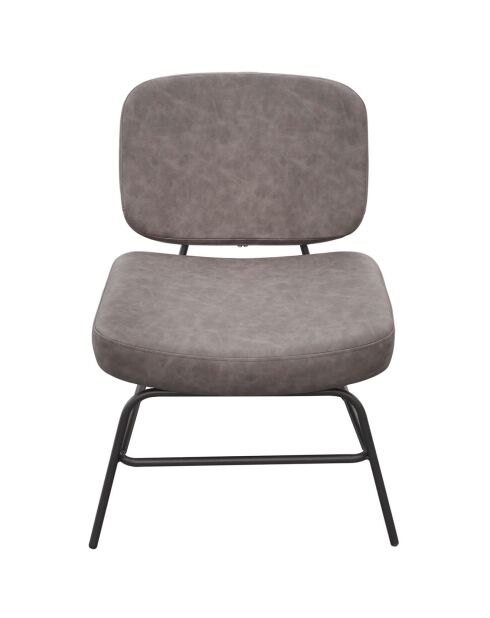 Fauteuil Détroit gris - 59x70.5x74.5 cm