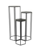 3 Sellettes gigogne noires