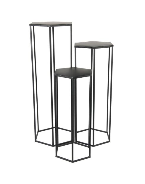 3 Sellettes gigogne noires