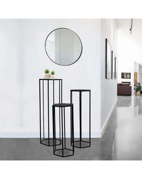 3 Sellettes gigogne noires