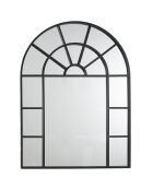 Miroir fenêtre noir - 60x85 cm