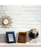 Globo decorativo negro/dorado - 21,5 x 21,5 x 29 cm