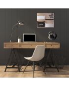 Globo decorativo negro/dorado - 21,5 x 21,5 x 29 cm