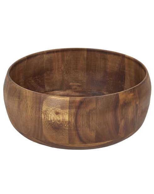 Saladier acacia marron - 25x25x10 cm