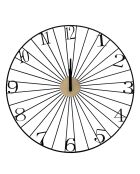 Horloge filaire noir - D.50 cm