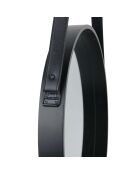 Miroir rond avec anse noir - 40x65.5 cm