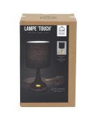 Lampe touch cuivre noir noir/doré - 15x15x32.5 cm