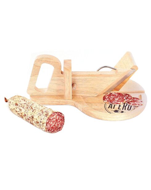 Schwarze runde Wurstschneidemaschine - 30,20x19x12 cm