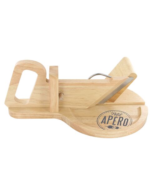 Schwarze runde Wurstschneidemaschine - 30,20x19x12 cm