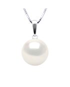 Witgouden en zoetwaterparel, natuurlijke witte knophanger