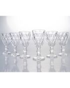 6 Verres Prisma transparents - 4 cl