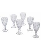 6 Verres Prisma transparents - 4 cl