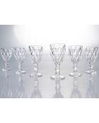 6 Verres Prisma transparents - 4 cl