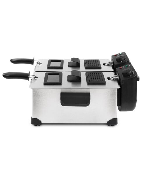 Fritteuse mit zwei Fächern