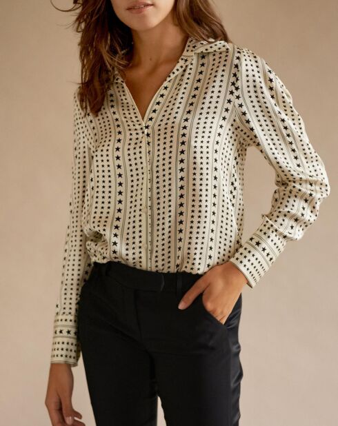 Chemise Babou imprimée écrue