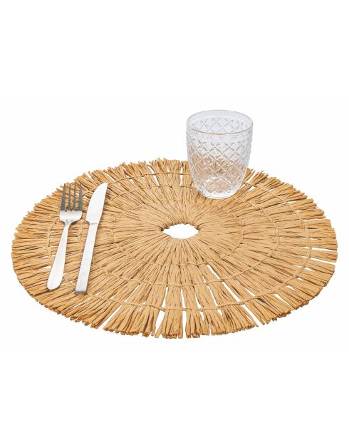 6 mehrfarbige Schokoladen-Tischsets - D.38 cm