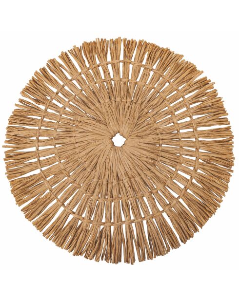 6 Sets de table Chocolat multicolores - D.38 cm