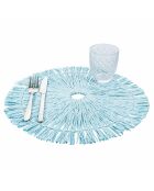 6 manteles individuales azules Ocean - D.38 cm