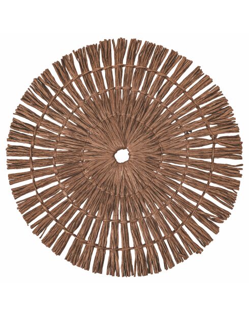 6 Sets de table Chocolat multicolores - D.38 cm