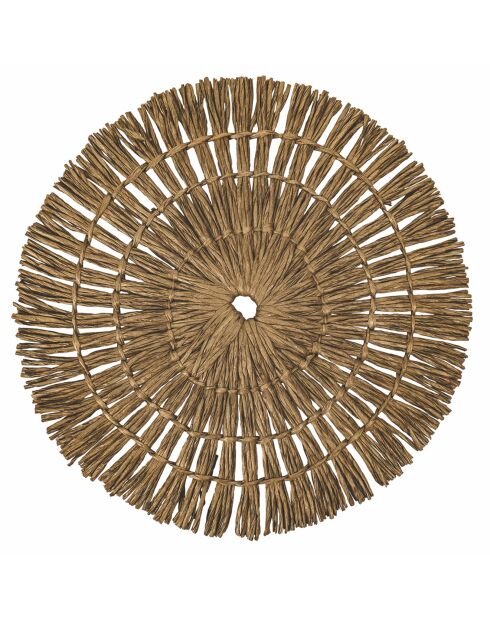 6 Sets de table Chocolat multicolores - D.38 cm