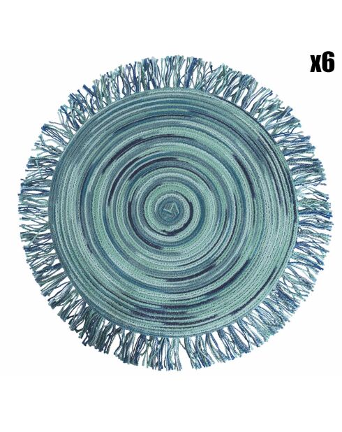 6 Sets de table Baita bleus - D.44.5 cm