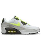 Baskets en Cuir Air Max 90 Gs blanc/gris/fluo