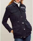 Veste Saharienne Army bleu marine