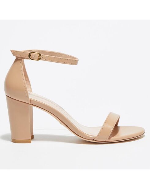 Sandales en Cuir Nearlynude beiges - Talon 8 cm