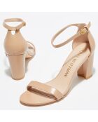 Sandales en Cuir Nearlynude beiges - Talon 8 cm