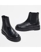 Chelsea Boots en Cuir Frankie noires