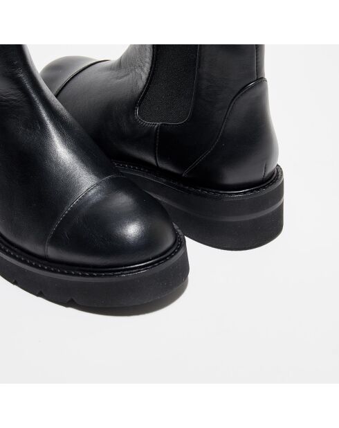 Chelsea Boots en Cuir Frankie noires