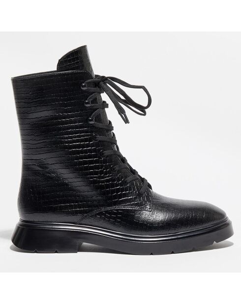 Boots McKenzee effet reptile noires