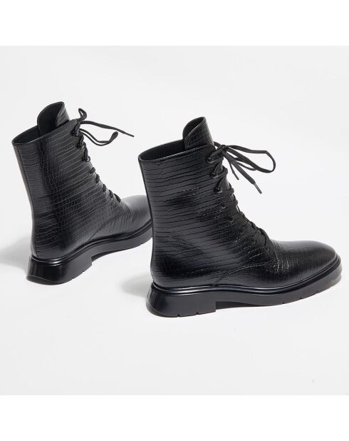 Boots McKenzee effet reptile noires