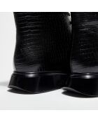 Boots McKenzee effet reptile noires