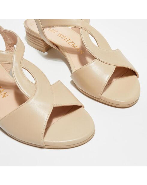 Sandales en Cuir Shalena beiges