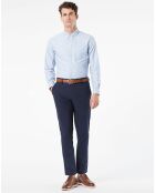 Chemise Oxford unie bleue