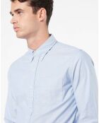 Chemise Oxford unie bleue