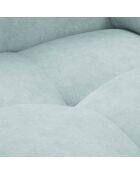 Canapé d'angle droit velours nico 5 places bleu clair - 340x195x100 cm