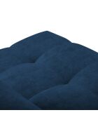Canapé d'angle droit velours nico 4 places bleu - 253x164x100 cm